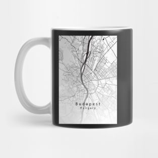 Budapest Hungary City Map Mug